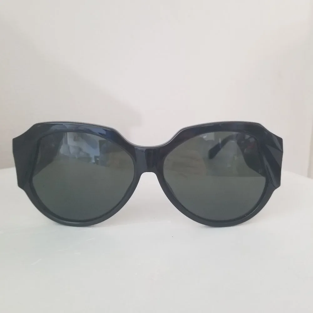 Linda Farrow Christie Black Oversized Sunglasses